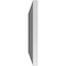 Ekena Millwork Vertical Surface Mount PVC Gable Vnt: Non-Functional, w/2"W x 1-1/2"H, Brickmould Frame, 32"W x 20"H GVPVE32X2002SN - alternate 2